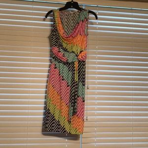London Times casual dress, multi color, size 4